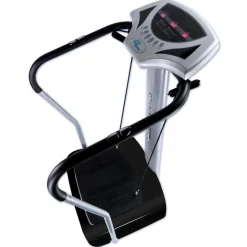 Crazy Fit Massage Fitness Vibrationsplatte inkl. Bänder Silber
