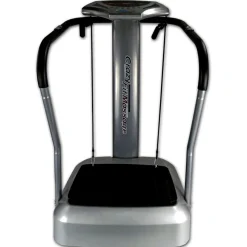 Crazy Fit Massage Fitness Vibrationsplatte inkl. Bänder Silber