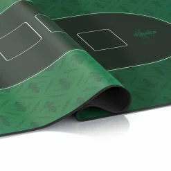 CSL Extra große Tischauflage Pokermatte 1000 x 600 mm / Kartenspiel Matte / Ovales Design