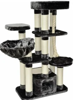 Dazikemo Kratzbaum Memphis grau 157 x 85 x 50 cm