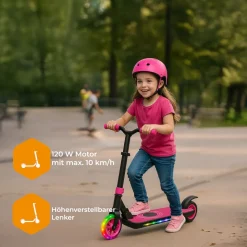 Denver SCK-5500 Kids E-Scooter– verstellbar, faltbar, 10km/h, pink