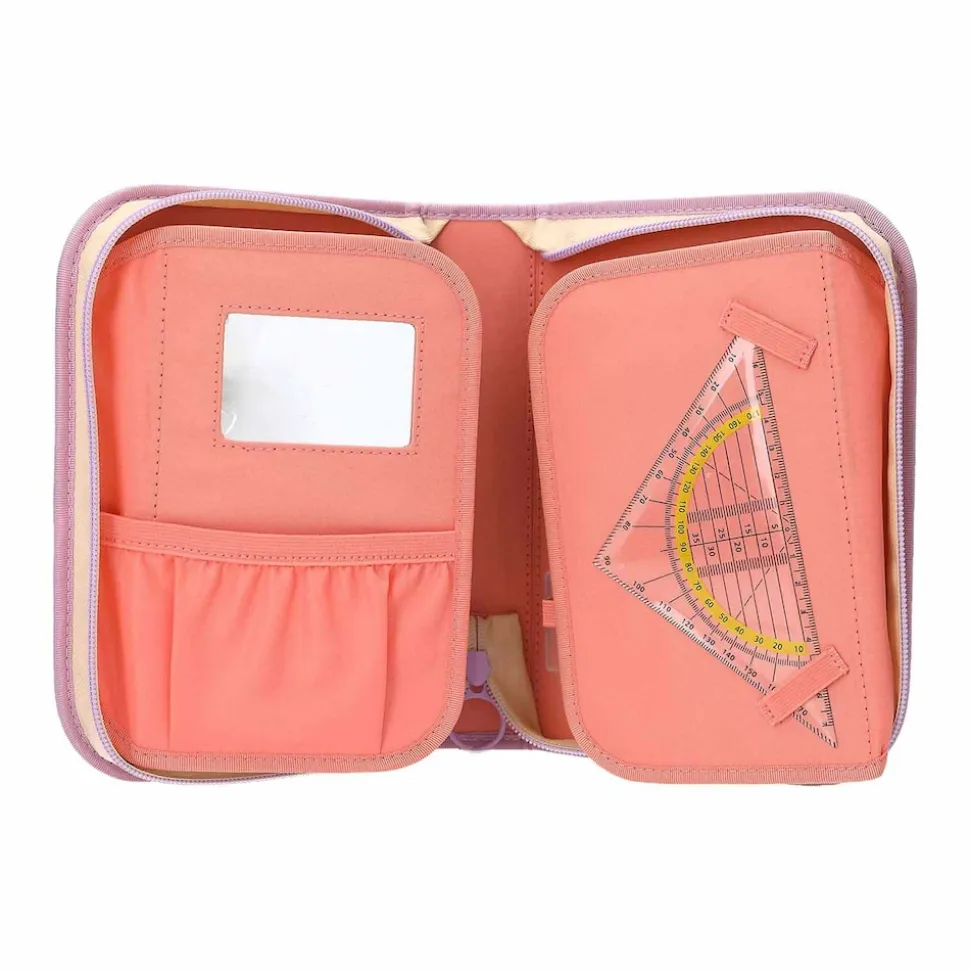 Depesche Deluxe Federtasche GIRL POWER inkl. Stifte TOPModel 5 x 15,5 x 22 cm