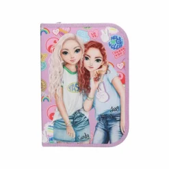 Depesche Deluxe Federtasche GIRL POWER inkl. Stifte TOPModel 5 x 15,5 x 22 cm