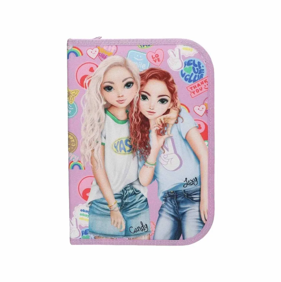 Depesche Deluxe Federtasche GIRL POWER inkl. Stifte TOPModel 5 x 15,5 x 22 cm