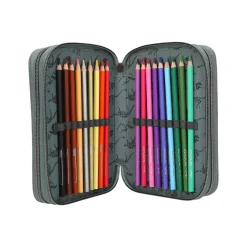 Depesche 3-Fach Federtasche BITE inkl. Stifte Dino World 20 x 13 x 7,5 cm