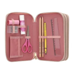Depesche 3-Fach Federtasche BLOSSOM PONY inkl. Stifte Miss Melody 7,5 x 13 x 20 cm