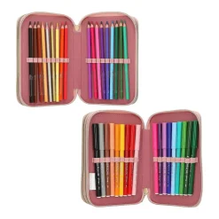 Depesche 3-Fach Federtasche BLOSSOM PONY inkl. Stifte Miss Melody 7,5 x 13 x 20 cm