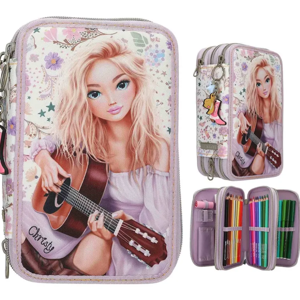 Depesche 3-Fach Federtasche COWGIRL TOPModel 7,5 x 13 x 20 cm