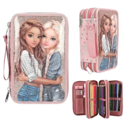 Depesche 3-Fach Federtasche DOTS TOPModel 7,5 x 13 x 20 cm