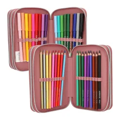 Depesche 3-Fach Federtasche DOTS TOPModel 7,5 x 13 x 20 cm