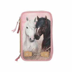 Depesche 3-Fach Federtasche Dusty Rose Miss Melody 20 x 13 x 7,5 cm