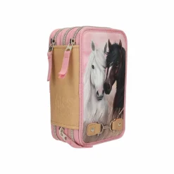 Depesche 3-Fach Federtasche Dusty Rose Miss Melody 20 x 13 x 7,5 cm