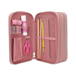 Depesche 3-Fach Federtasche Dusty Rose Miss Melody 20 x 13 x 7,5 cm