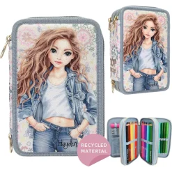 Depesche 3-Fach Federtasche FESTIVAL FUN TOPModel 7,5 x 13 x 20 cm