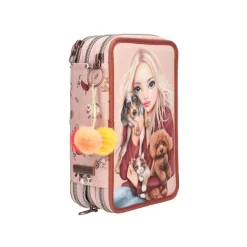 Depesche 3-Fach Federtasche FUR-EVER FRIENDS TOPModel 7,5 x 13 x 20 cm