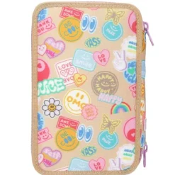 Depesche 3-Fach Federtasche GIRL POWER inkl. Stifte TOPModel 7,5 x 13 x 20 cm