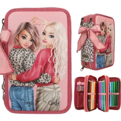 Depesche 3-Fach Federtasche LEOHEART TOPModel 7,5 x 13 x 20 cm