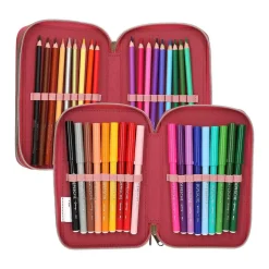 Depesche 3-Fach Federtasche LEOHEART TOPModel 7,5 x 13 x 20 cm