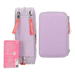 Depesche 3-Fach Federtasche mit Stifte TOPModel 20,5 x 14,3 cm