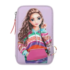 Depesche 3-Fach Federtasche mit Stifte TOPModel 20,5 x 14,3 cm