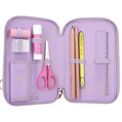 Depesche 3-Fach Federtasche mit Stifte TOPModel 20,5 x 14,3 cm