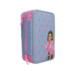 Depesche 3-Fach Federtasche mit Silikon-Pins TOPModel 7,5 x 13 x 20 cm