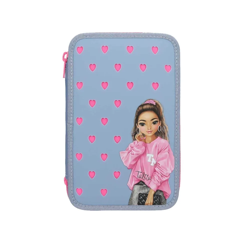 Depesche 3-Fach Federtasche mit Silikon-Pins TOPModel 7,5 x 13 x 20 cm