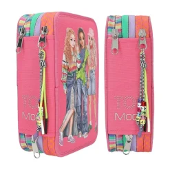 Depesche 3-Fach Federtasche mit Stifte TOPModel 20,5 x 14,3 cm