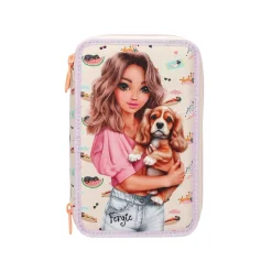 Depesche 3-Fach Federtasche SUNNY DOG TOPModel 7,5 x 13 x 20 cm
