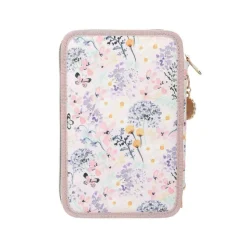 Depesche 3-Fach Federtasche SUMMER FEELING inkl. Stifte TOPModel 7,5 x 13 x 20 cm