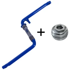 deTox BMX Kurbel 170 mm 20 Zoll Kurbelgarnitur Tretkurbel Fahrradkurbel Kettenradgarnitur einteilig Fauber US-BB Lager