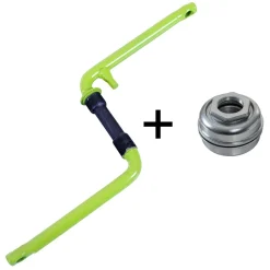 deTox BMX Kurbel 152 mm 16 18 Zoll Kurbelgarnitur Tretkurbel Fahrradkurbel einteilig Fauber Fahrrad Kurbel US-BB Lager