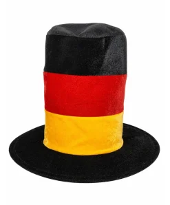 Deutschland Zylinderhut Fanhut Hut Schwarz Rot Gold EM WM Karneval Fußball
