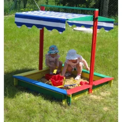Dobar 94356FSC Sandkasten mit absenkbarem Dach