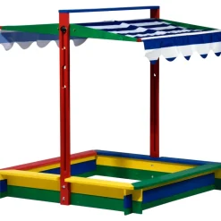 Dobar 94356FSC Sandkasten mit absenkbarem Dach