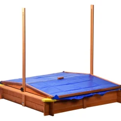 Dobar 94350FSC Sandkasten 117x117x117 cm, mit UV-Schutz