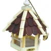 dobar Futterhaus mit lasierten Holzschindeln inkl. Kordel