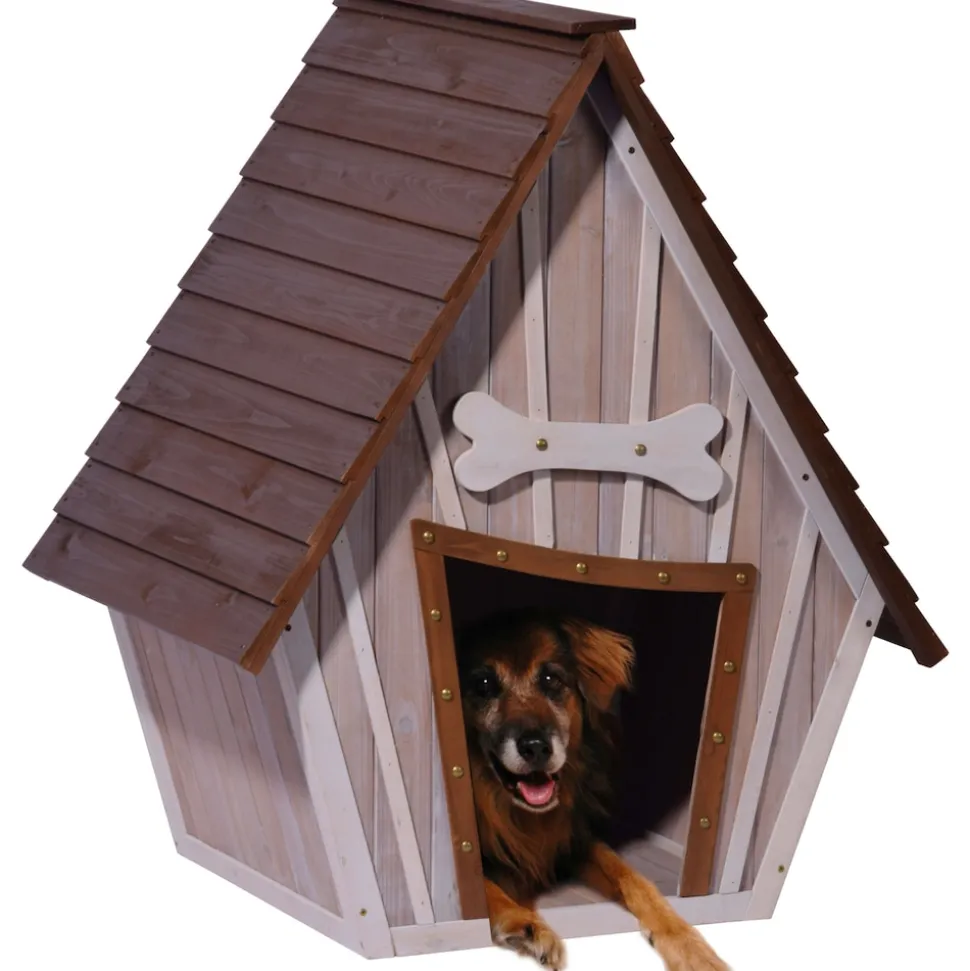 dobar große Hundehütte mit entfernbarem Boden | ca. 90x77x109 cm
