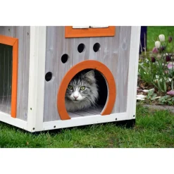 Dobar Großes Katzenhaus Fancy Cat aus Holz