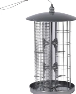 dobar 3-Kammer Futterspender aus Metall