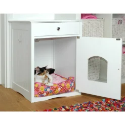 Dobar "Mohrle" Designer-Katzenschrank weiß