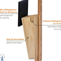 dobar Nistkasten für Baumläufer aus Holz