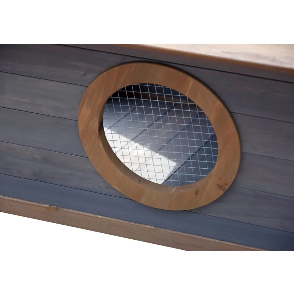 Dobar Outdoor-Hundehütte mit Spitzdach und seitlicher Veranda