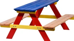 dobar Sitzbank für Kinder mit Tisch, mehrfarbig