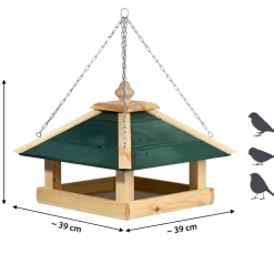 dobar Vogelfutterhaus aus Holz mit Kette