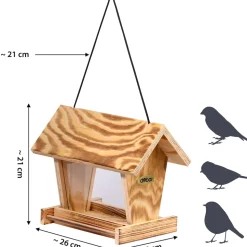 dobar Vogelfutterhaus geflammt