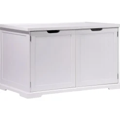Dobar XL-Design-Katzenschrank weiß