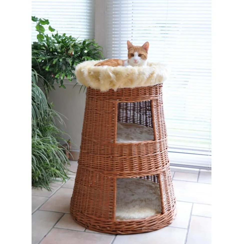 Doppel-Korbturm für Katzen