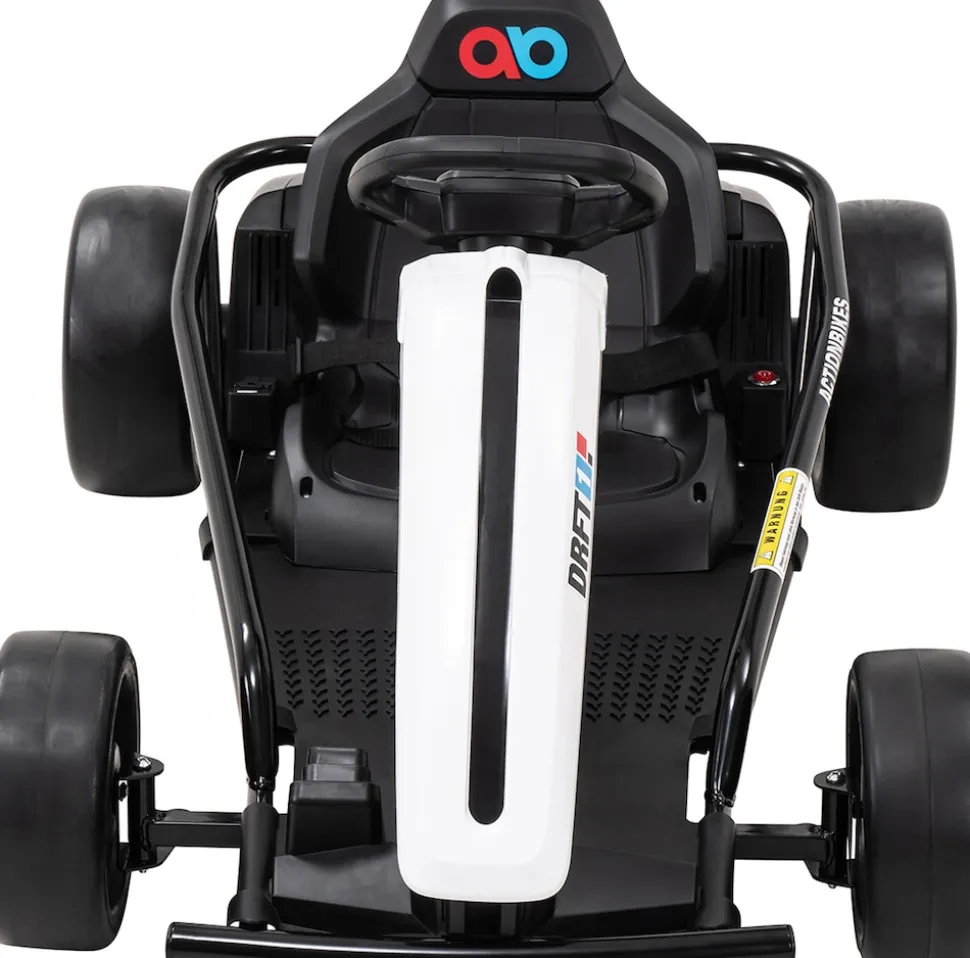 Drift-Kart SX1968, Drift-Scooter Go-Kart 700 Watt, EVA-Weichgummireifen vorne, Bremsautomatik (Weiß)