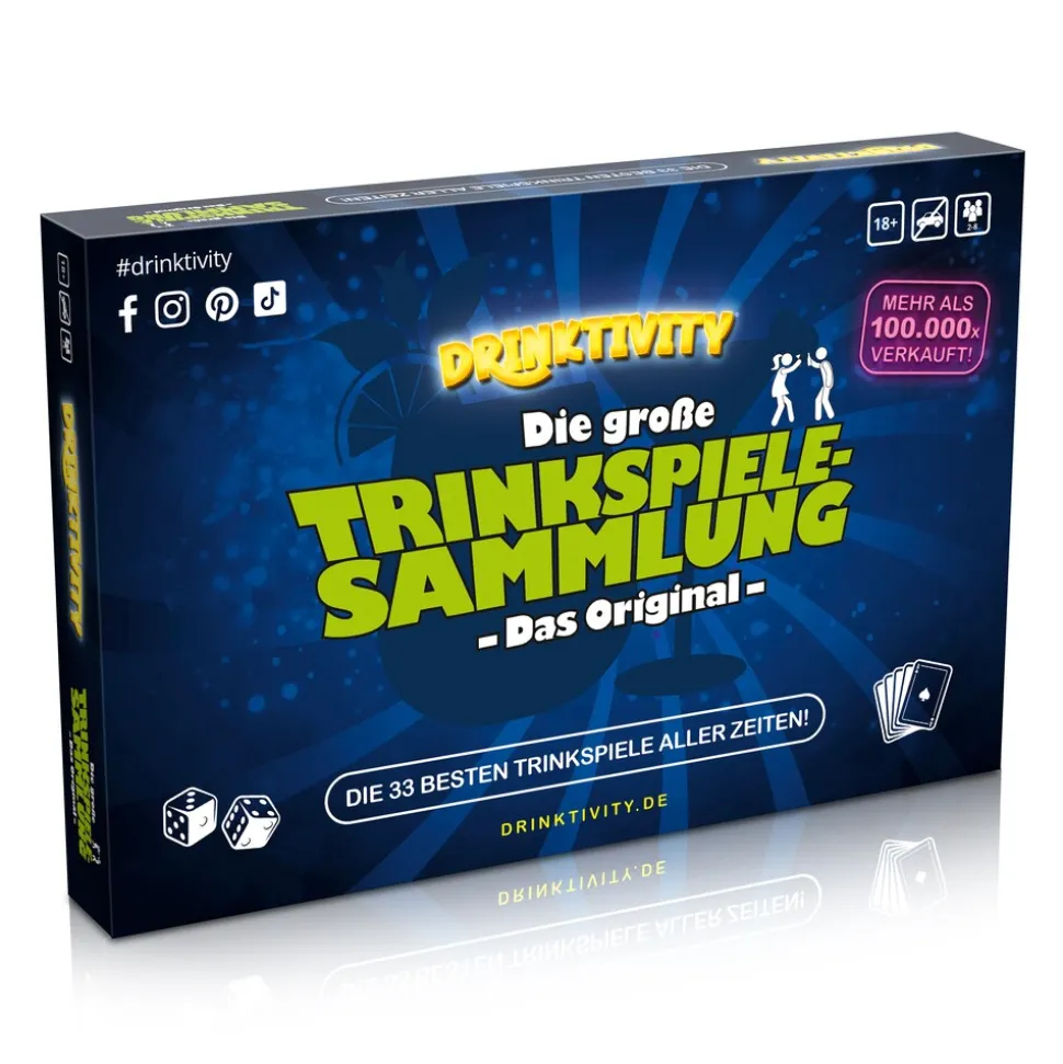 Drinktivity - Die große Trinkspielesammlung (DE) Partyspiele Erwachsene 33 Spiele Party Box